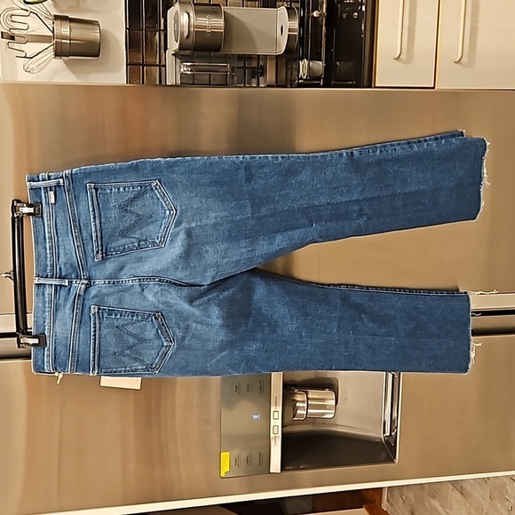 💕MOTHER💕 The Insider Crop Step Fray Jeans ~ Work Hard Play Hard 33 NWT - Picture 8 of 16